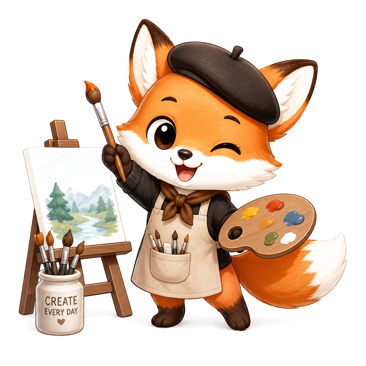 Artist Fox mascot