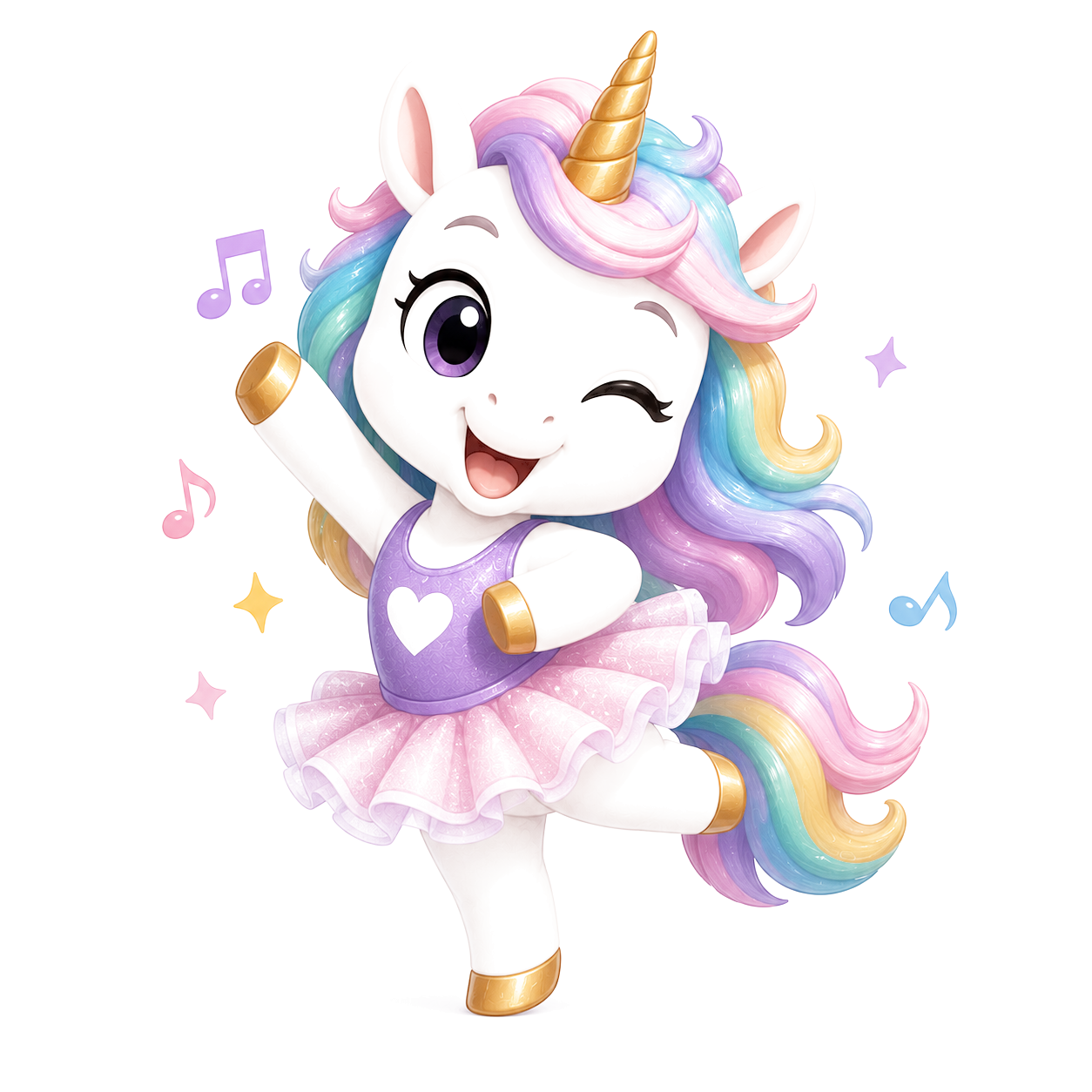 Dance Unicorn mascot