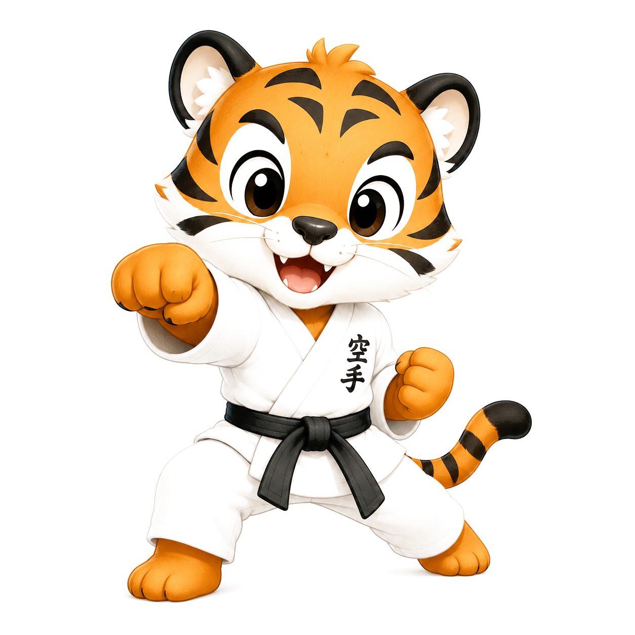 Karate Tiger mascot