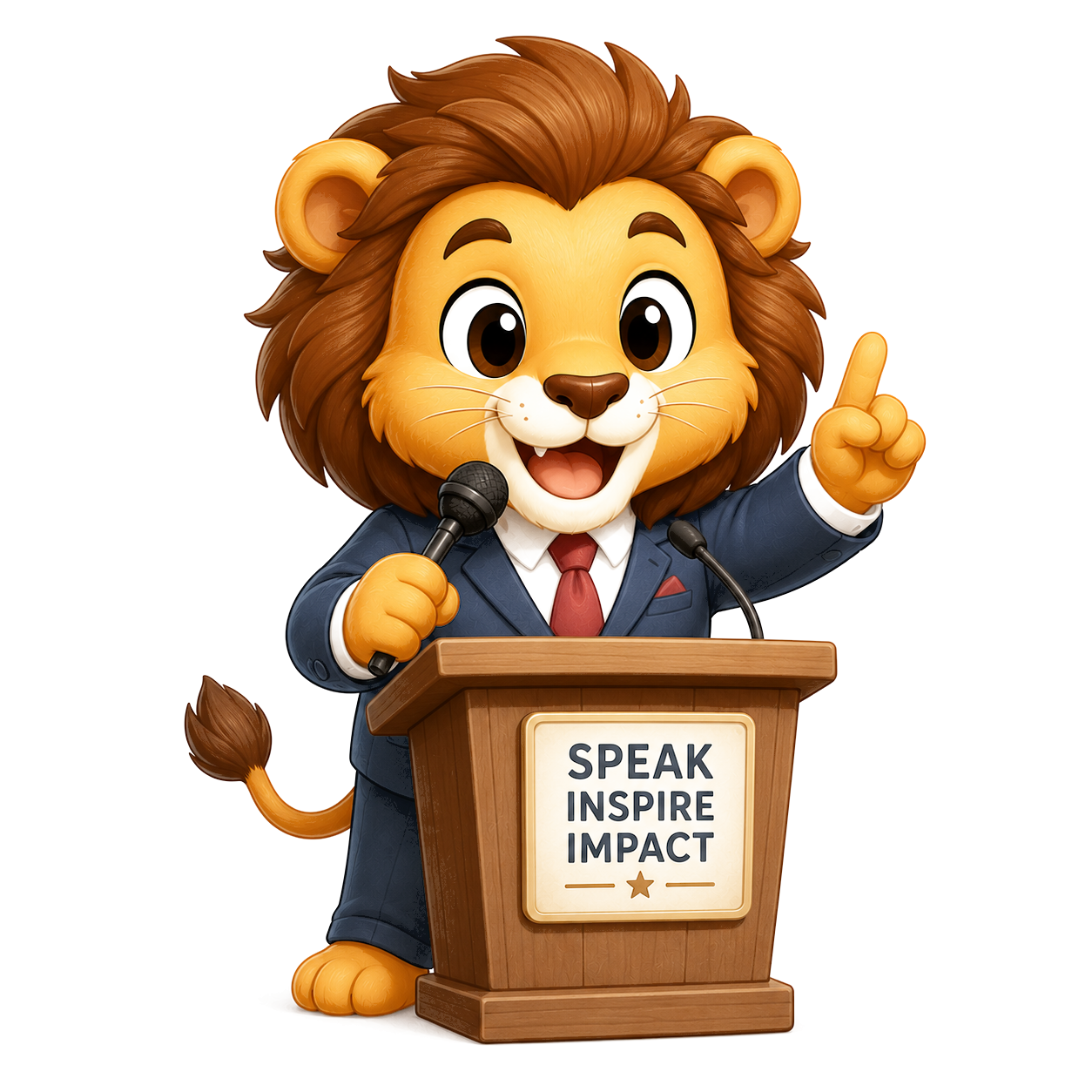 Speaker Lion mascot