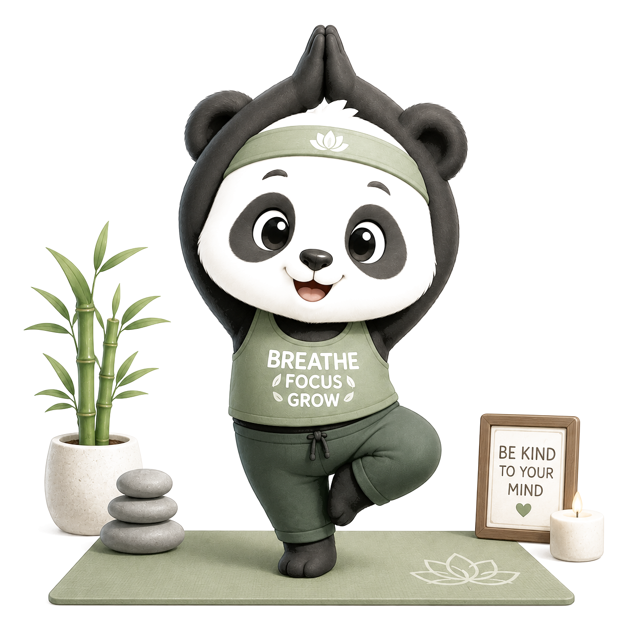 Yoga Panda mascot